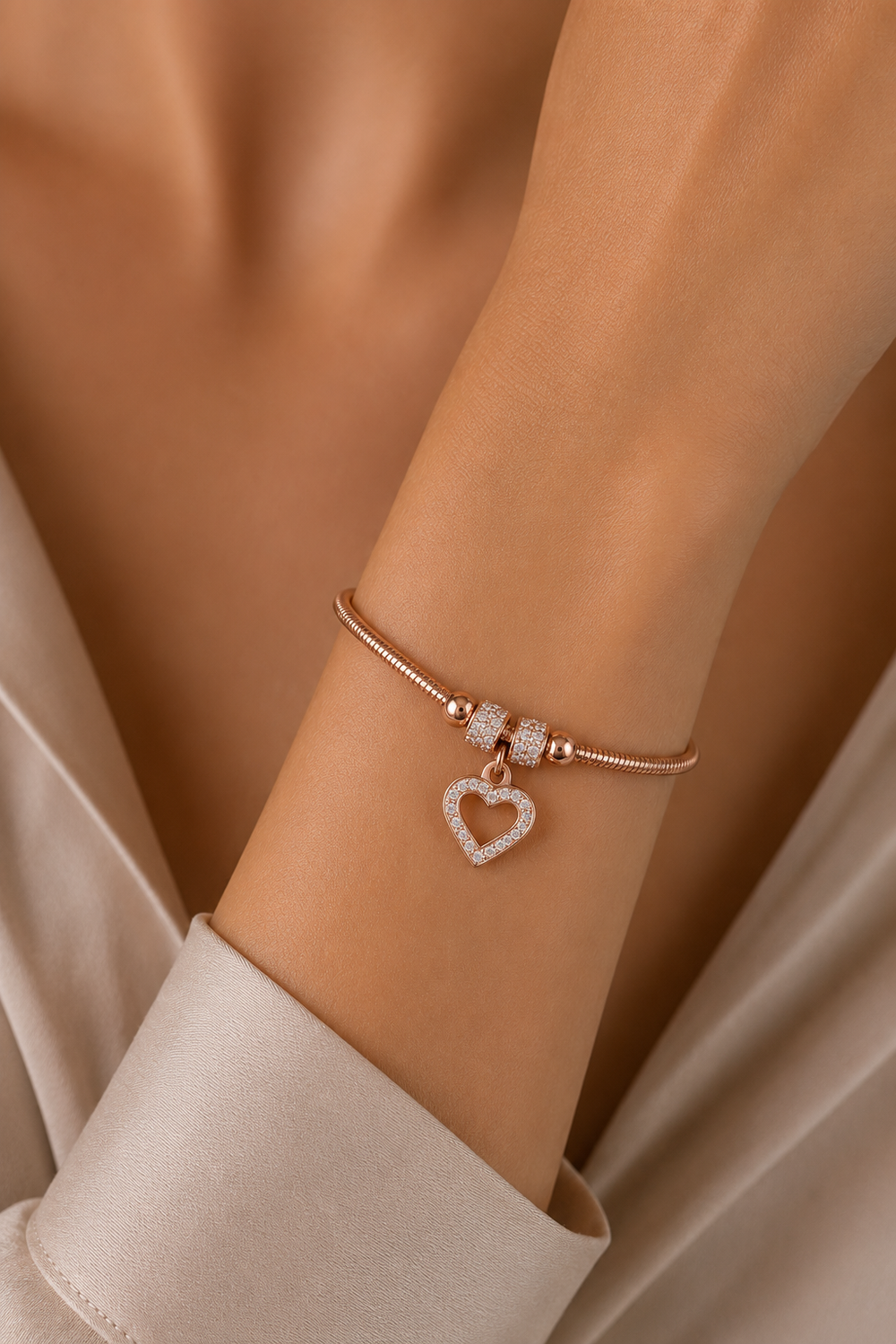 Ms Allure C'est La Vie Bracelet — gold-tone cubic zirconia bracelet with an elegant, feminine finish.