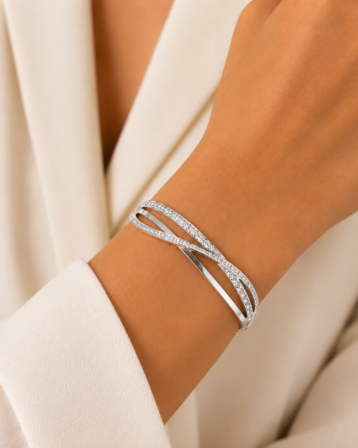 Crystal Crossover Bracelet