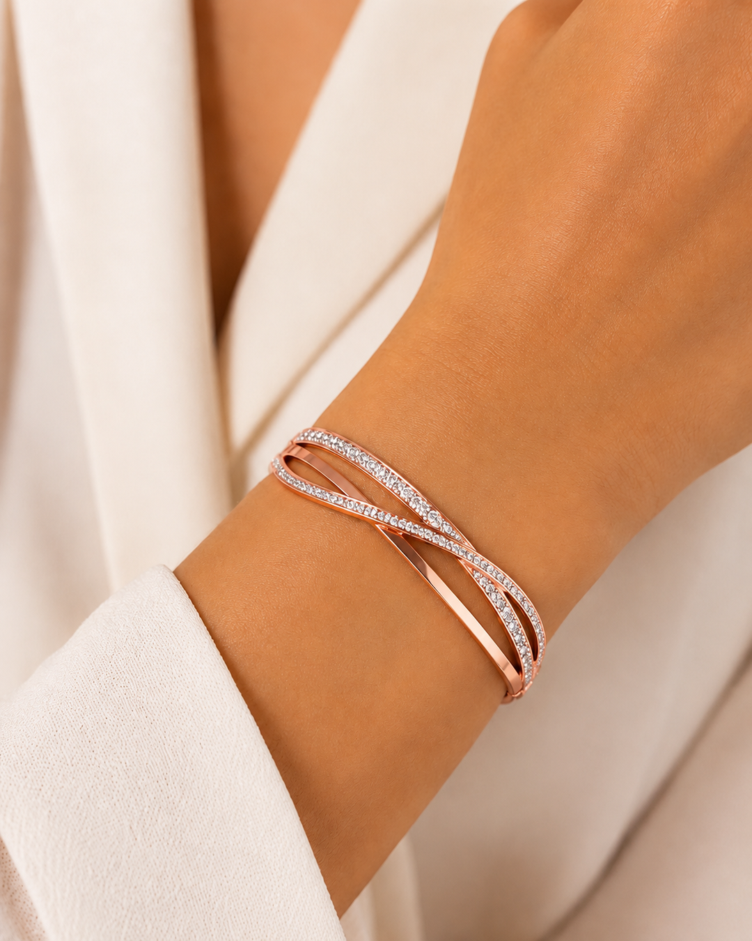 Crystal Crossover Bracelet