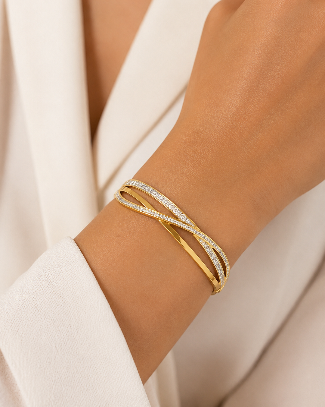 Crystal Crossover Bracelet