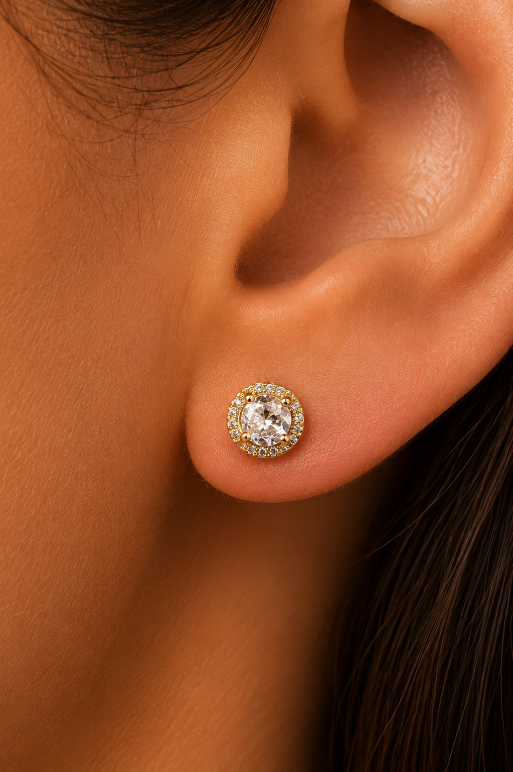 Ms Allure Dallas Earrings — gold-tone cubic zirconia earrings with an elegant, feminine finish.