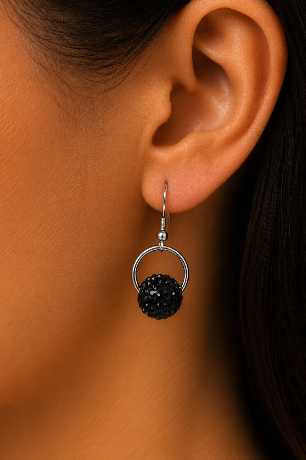 Ms Allure Crystal Orbit Earrings — gold-tone Austrian crystal earrings with an elegant, feminine finish.