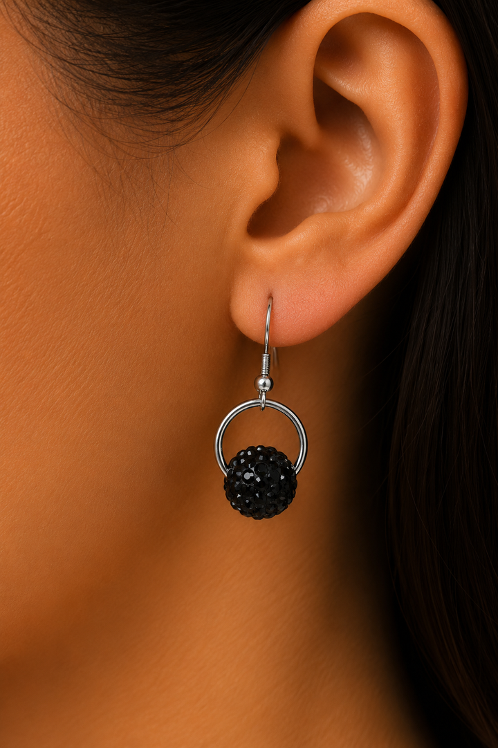 Ms Allure Crystal Orbit Earrings — gold-tone Austrian crystal earrings with an elegant, feminine finish.