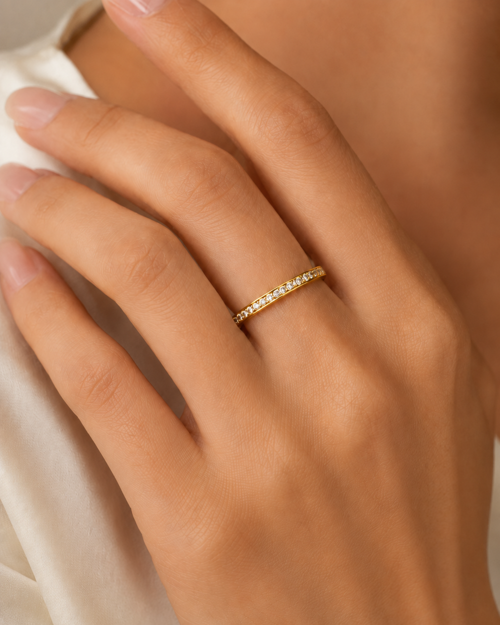 Ms Allure Passion Rings — gold-tone cubic zirconia ring with an elegant, feminine finish.