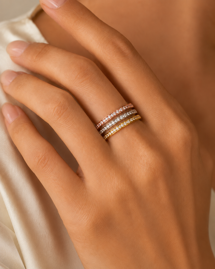 Ms Allure Passion Rings — gold-tone cubic zirconia ring with an elegant, feminine finish.