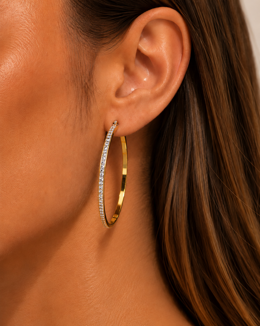 Ms Allure Empire Spark Earrings — gold-tone stainless steel earrings with an elegant, feminine finish.