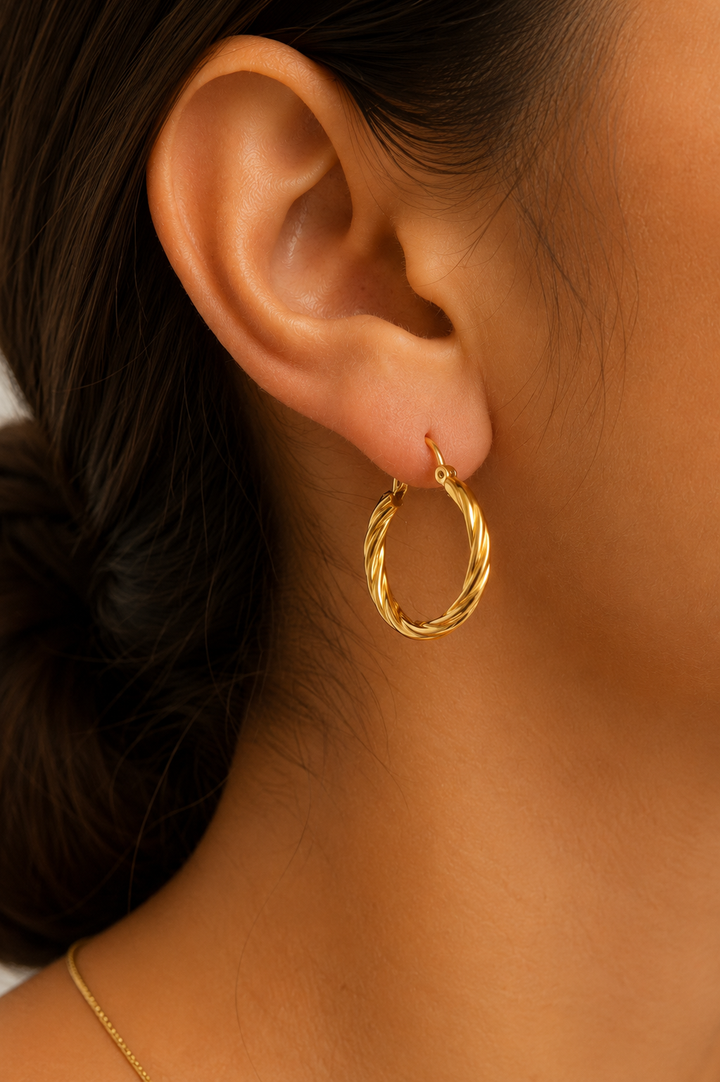 Spiral Hoops Earrings