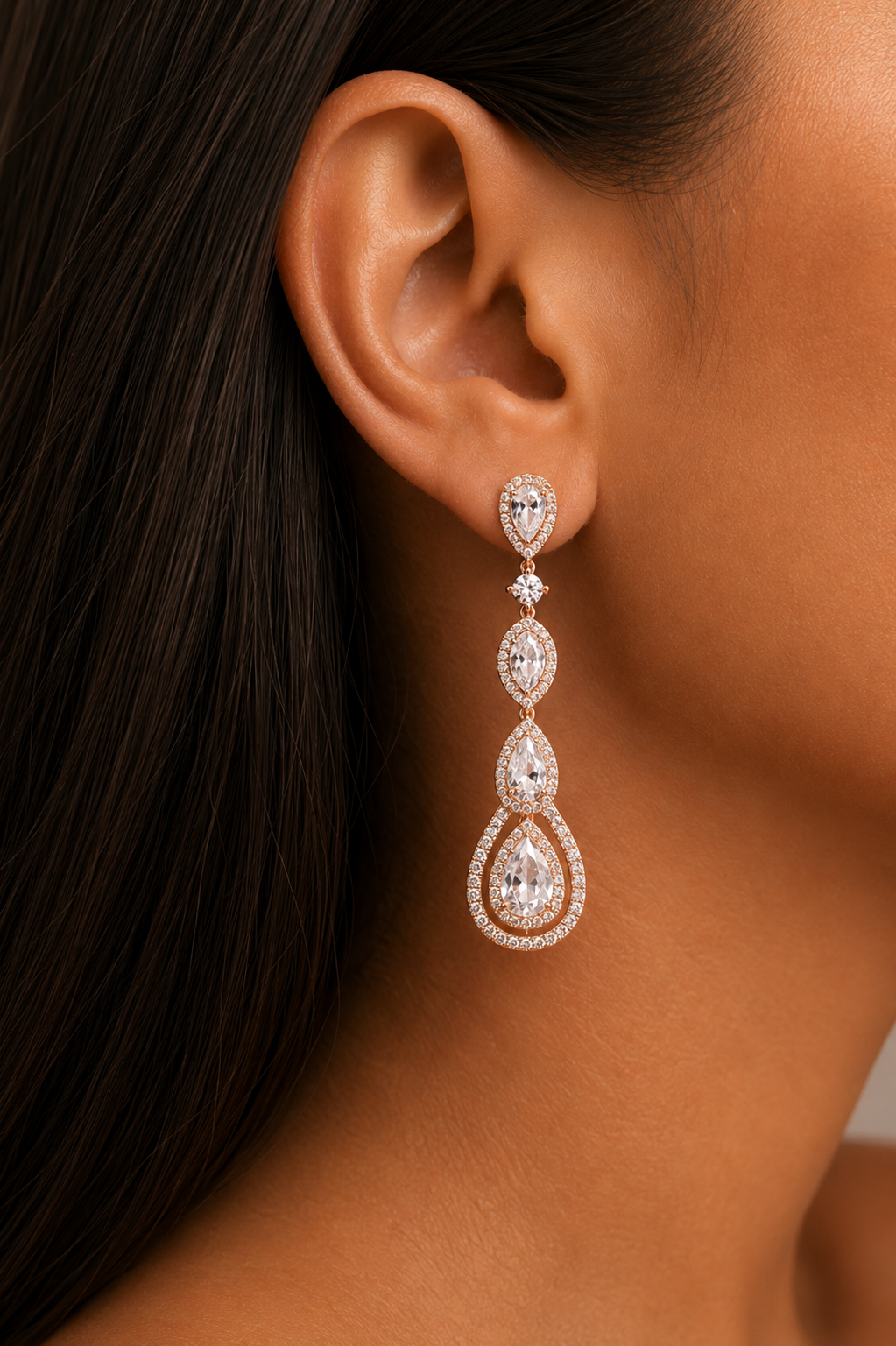 Ms Allure Grammy Earrings — silver-tone cubic zirconia earrings with an elegant, feminine finish.