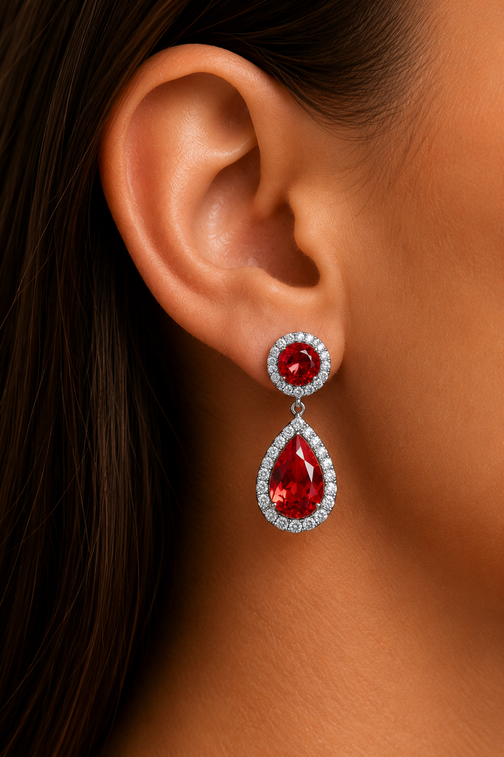 Ms Allure Hollywood Earrings — silver-tone cubic zirconia earrings with an elegant, feminine finish.