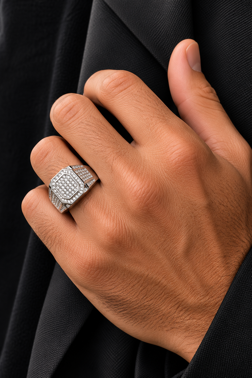 Ms Allure Big Boss Rings — gold-tone cubic zirconia ring with an elegant, feminine finish.