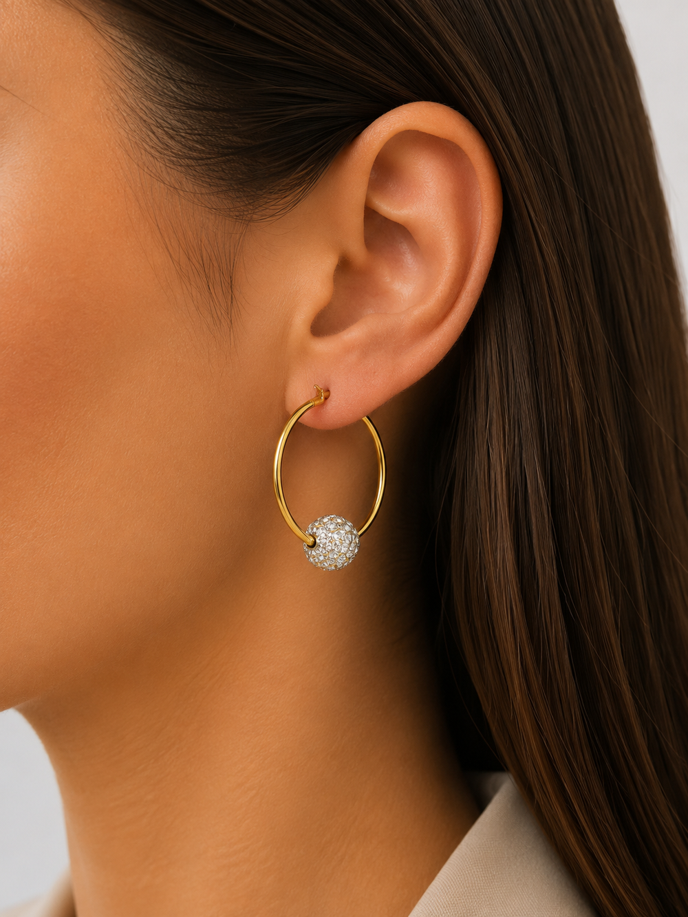 Ms Allure Big Summer Fun Earrings — clear and gold-tone Austrian crystal earrings with an elegant, feminine finish.