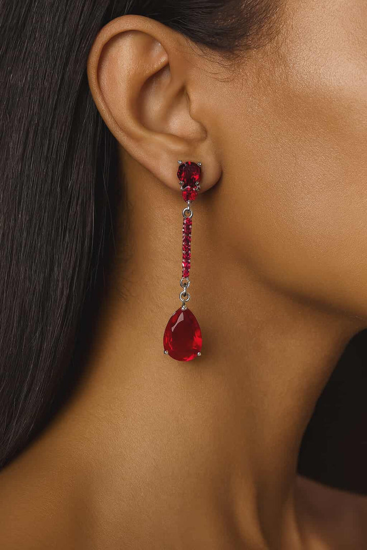 Ruby Glow Earrings