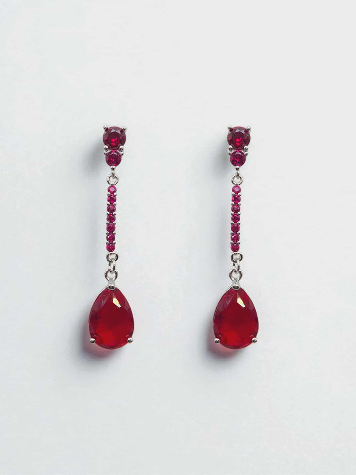 Ruby Glow Earrings