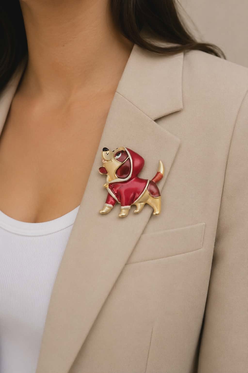 Puppy Love Brooch