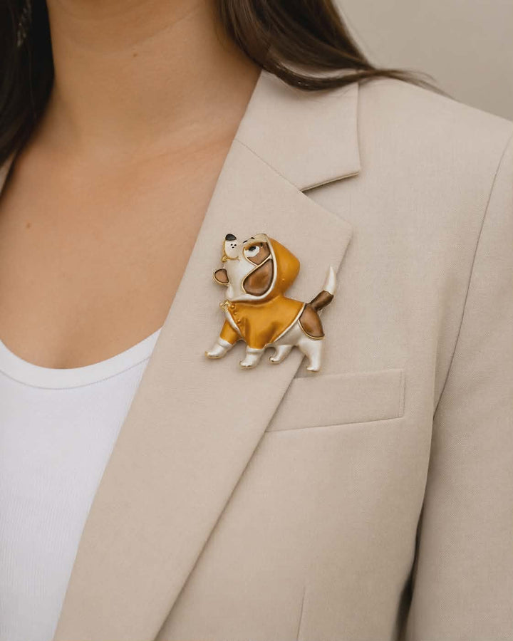 Puppy Love Brooch