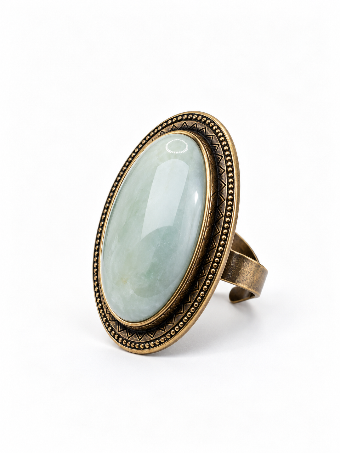 Sea Mist Mother of Pearl Vintage Statement Ring