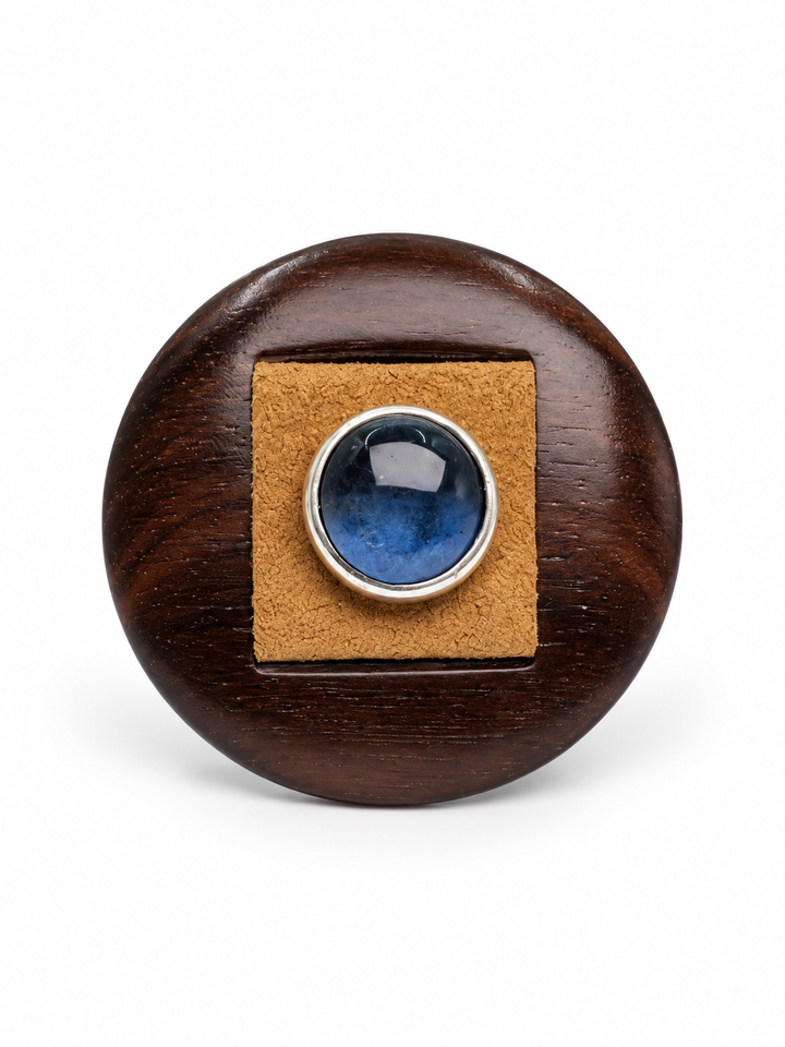 Lapis & Cassata Wood Statement Ring