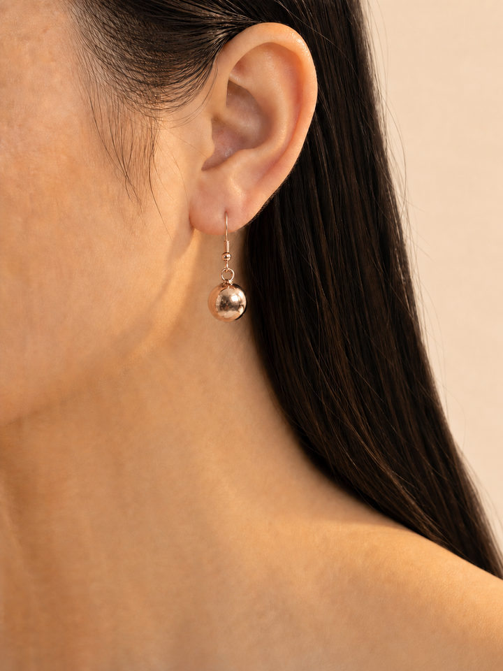 Ms Allure Everlasting Earrings — gold-tone stainless steel earrings with an elegant, feminine finish.