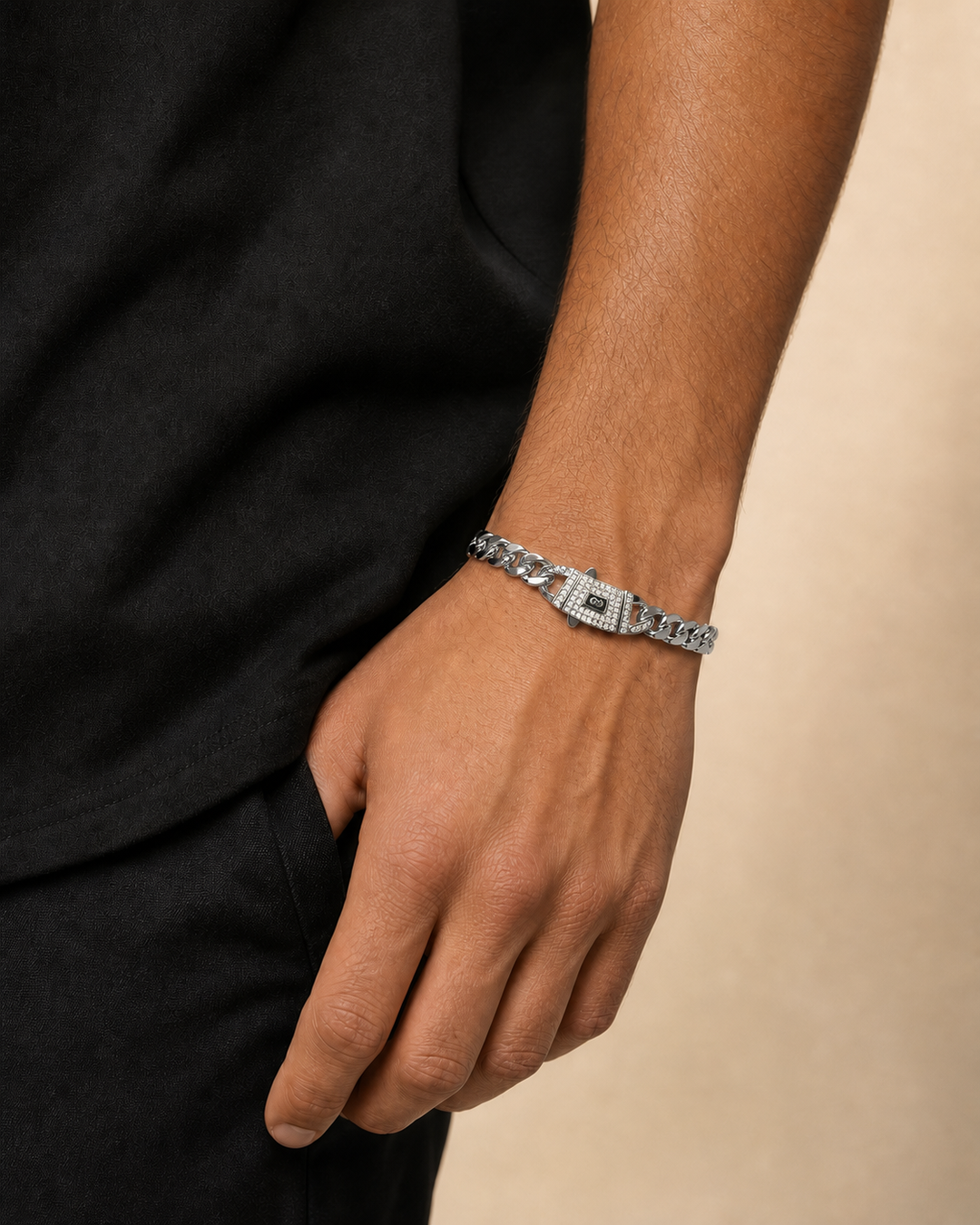 Ms Allure Prestige Bracelet — gold-tone cubic zirconia chain bracelet with an elegant, feminine finish.