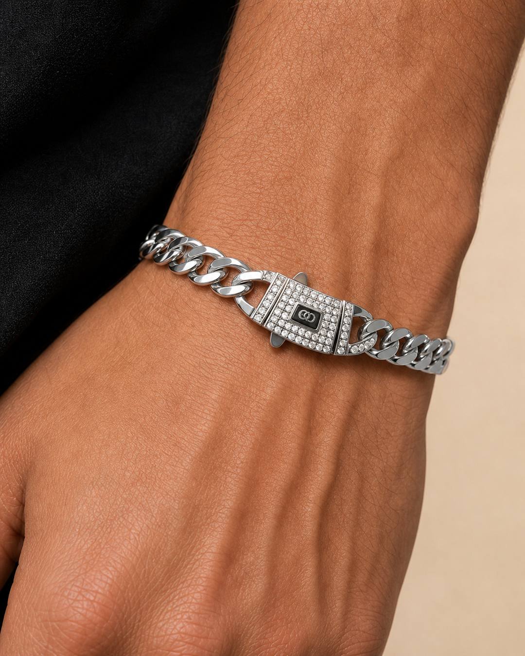Ms Allure Prestige Bracelet — gold-tone cubic zirconia chain bracelet with an elegant, feminine finish.
