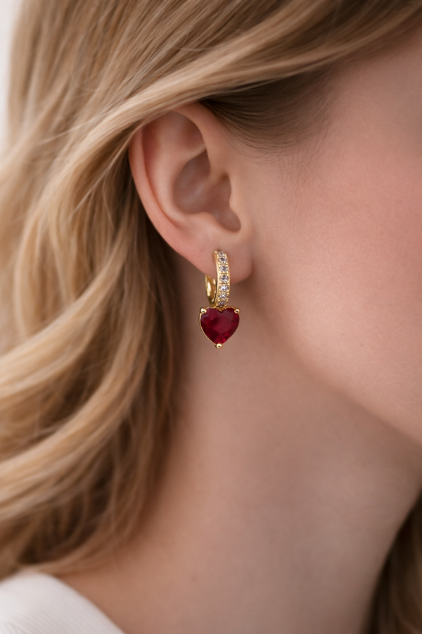Drop A Heart Earrings