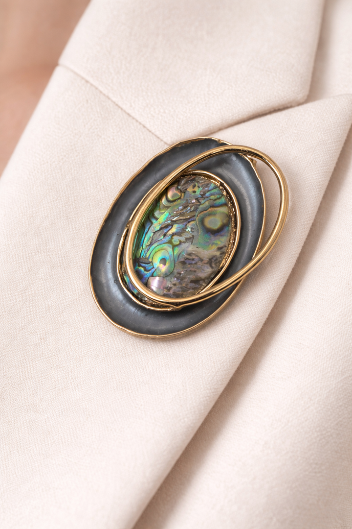 Moonlight Shell Brooch