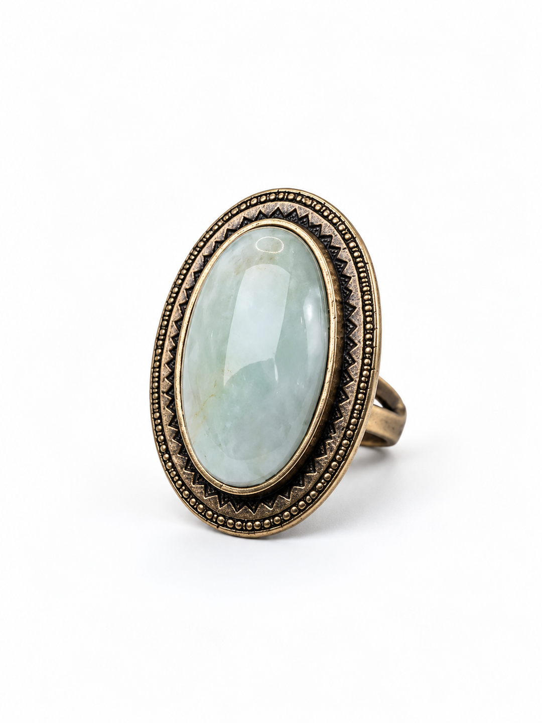 Sea Mist Mother of Pearl Vintage Statement Ring