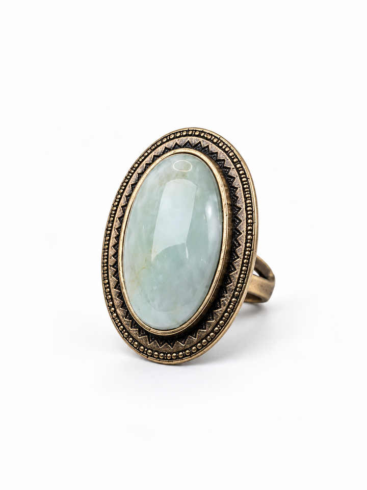 Sea Mist Mother of Pearl Vintage Statement Ring