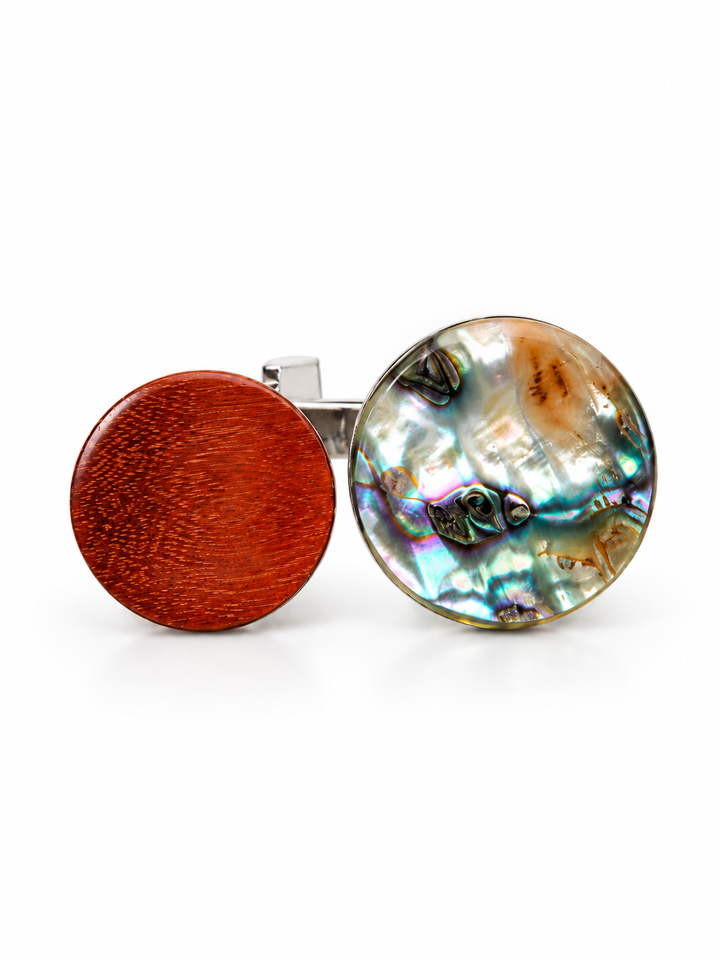 Ocean Essence Mother of Pearl & Cassia Wood Ring
