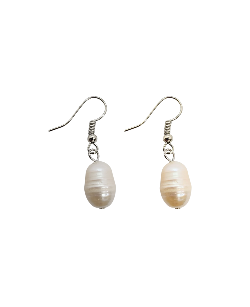 Ms Allure Fresh Out Earrings — gold-tone freshwater pearl earrings with an elegant, feminine finish.