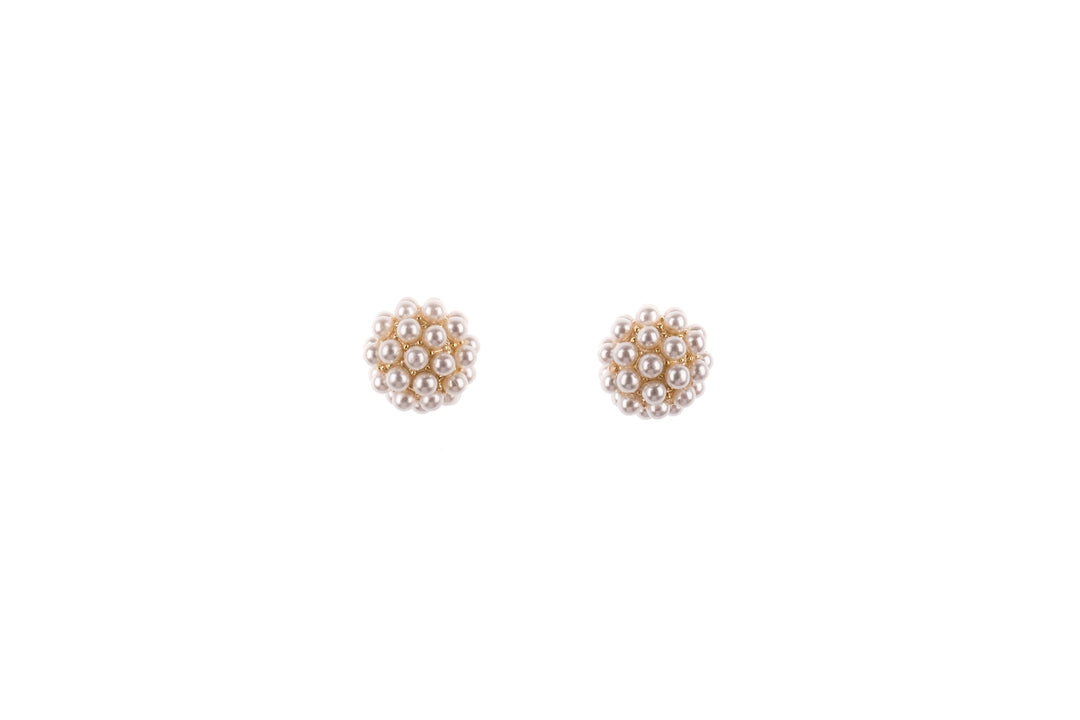 Ms Allure Dainty Pearl Earrings — gold-tone sterling silver earrings with an elegant, feminine finish.