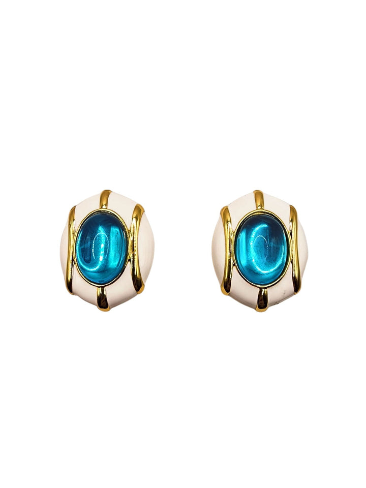 Ms Allure Blue Serenity Set — blue coordinated jewellery set with gold-plated details and an elegant, feminine finish.