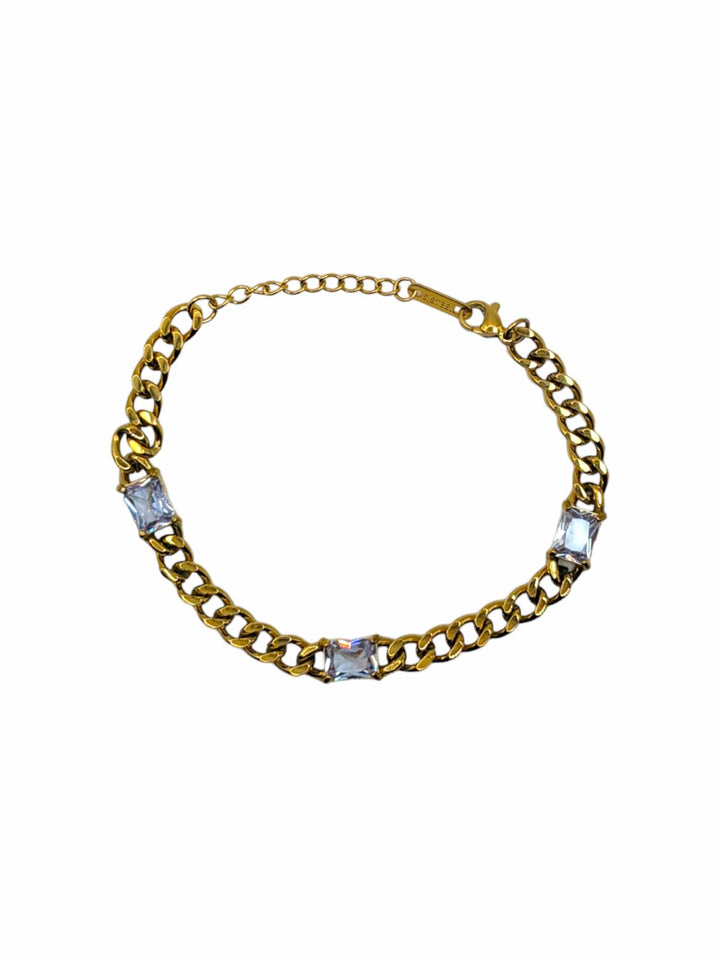 Bezel Chain Bracelet