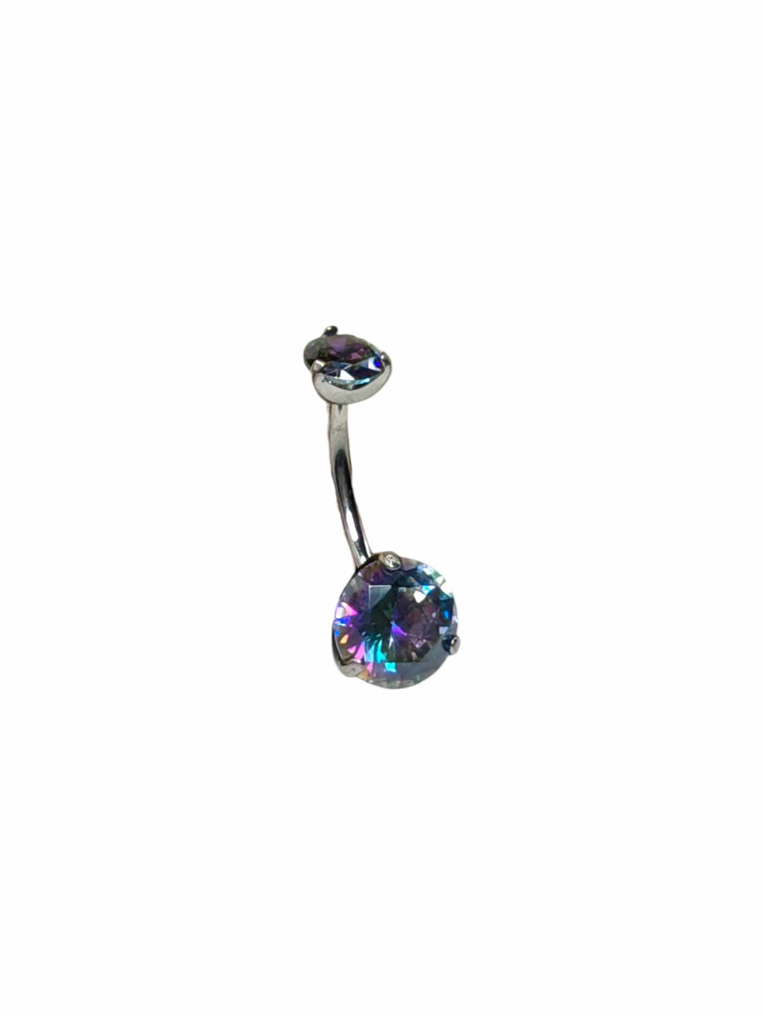 Ms Allure Bling Belly — silver-tone cubic zirconia product product image.