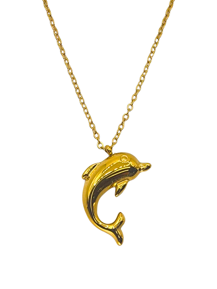 Ms Allure Ocean Free Necklace — gold-tone titanium necklace with an elegant, feminine finish.