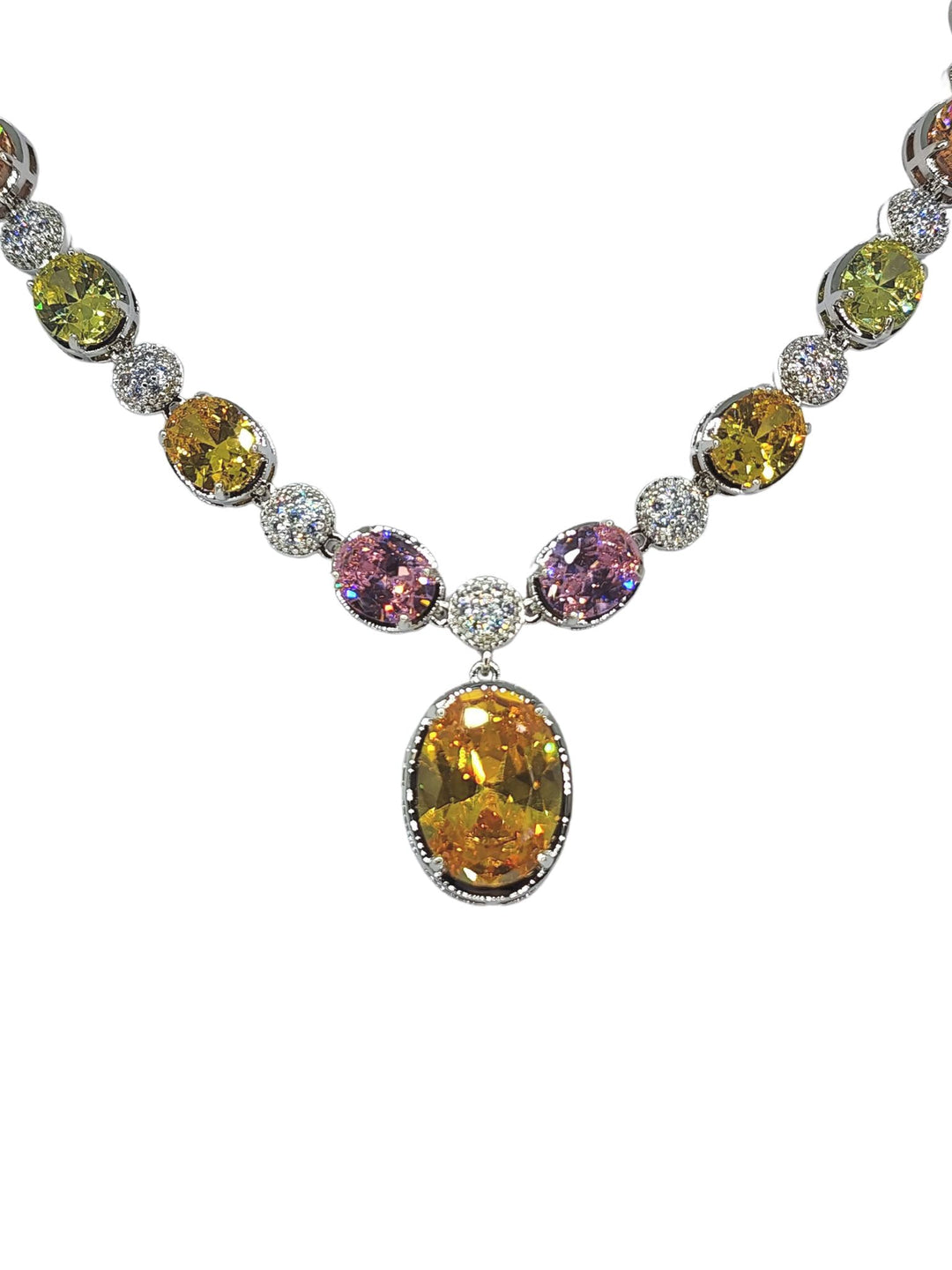 Ms Allure Sunset Boulevard Set — silver-tone Austrian crystal coordinated jewellery set with an elegant, feminine finish.