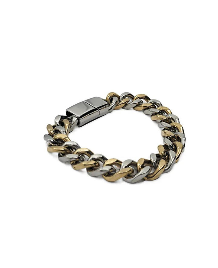 Ms Allure Off The Chain Bracelet — black and silver-tone titanium bracelet with an elegant, feminine finish.