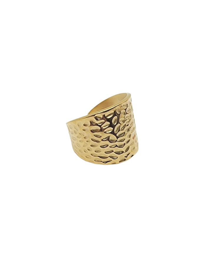Ms Allure Cuff Rings Ring — gold-tone stainless steel ring with an elegant, feminine finish.