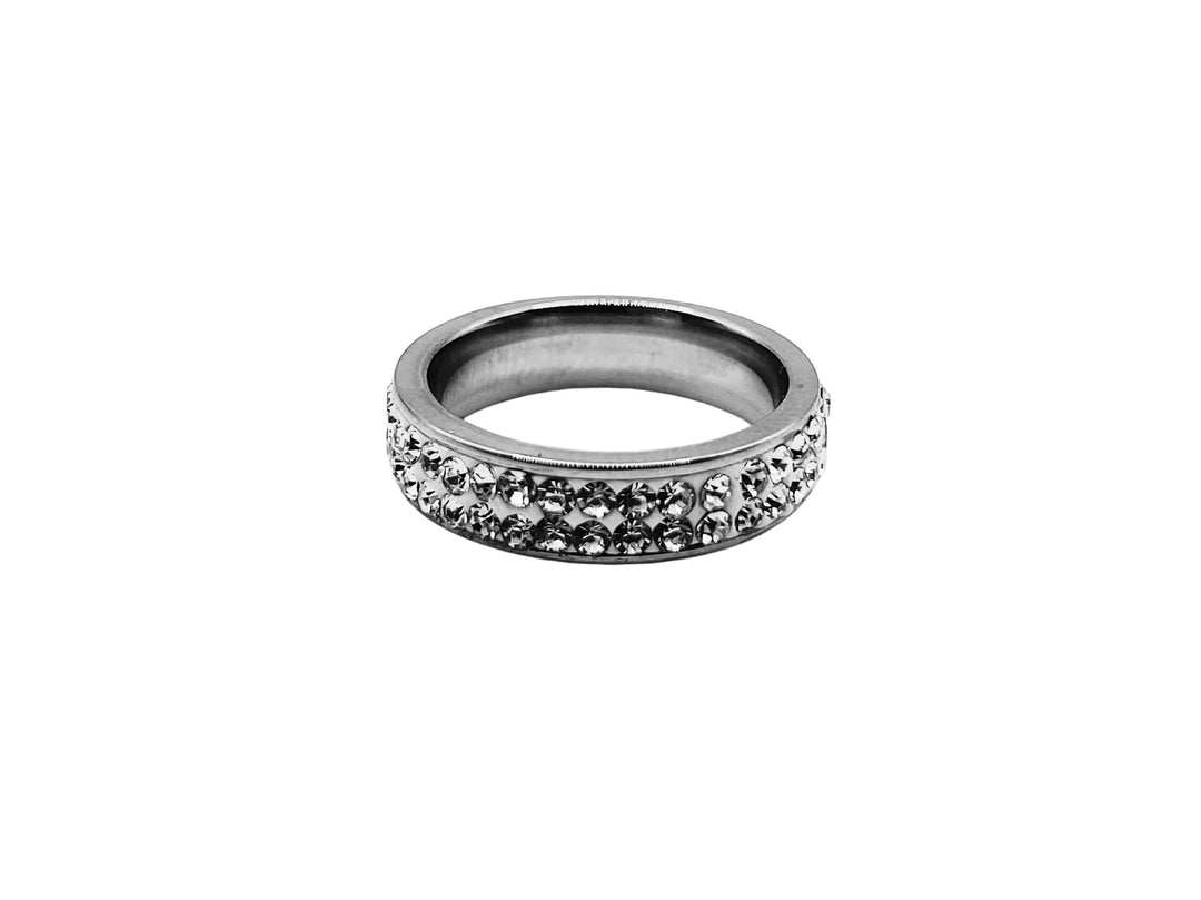Ms Allure Simple Bijoux Ring — silver-tone stainless steel ring with an elegant, feminine finish.