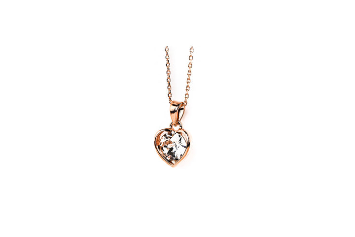 Ms Allure Feeling the Love Necklace — silver-tone Austrian crystal necklace with an elegant, feminine finish.