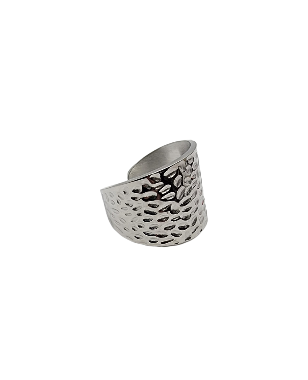 Ms Allure Cuff Rings Ring — gold-tone stainless steel ring with an elegant, feminine finish.