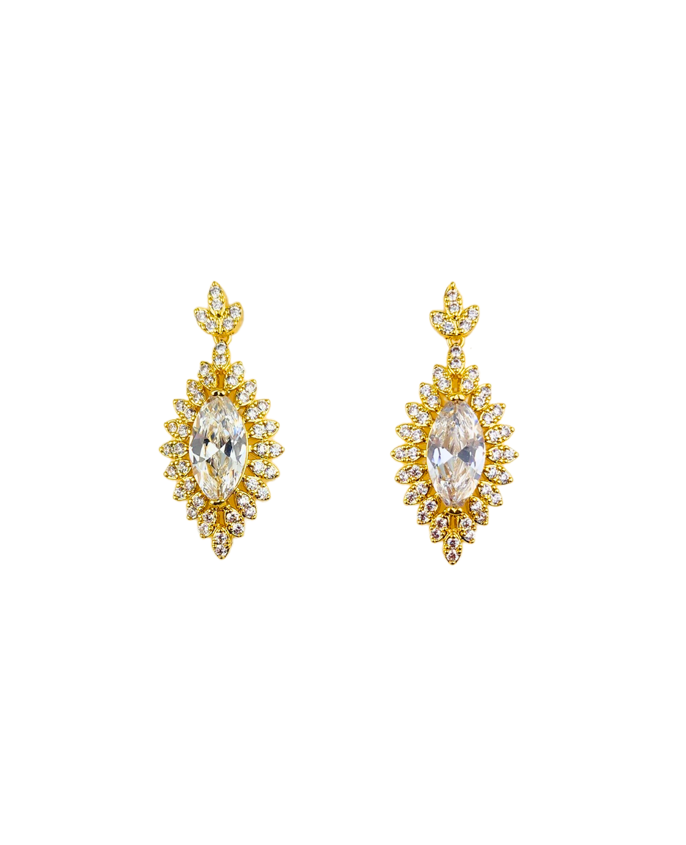 Ms Allure Elegant Light Set — gold-tone cubic zirconia coordinated jewellery set with an elegant, feminine finish.