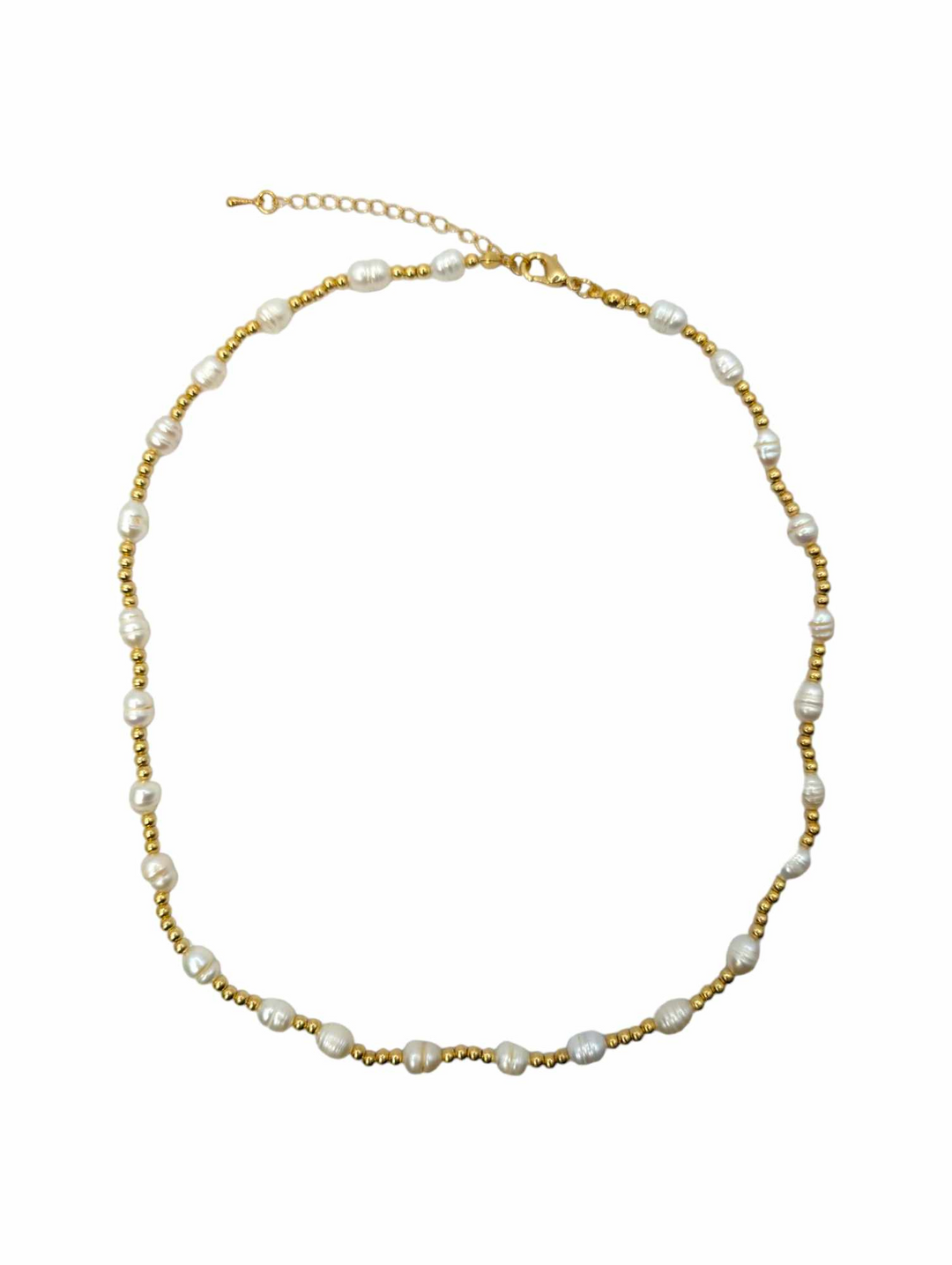 Ms Allure Majorca Necklace — gold-tone freshwater pearl necklace with an elegant, feminine finish.