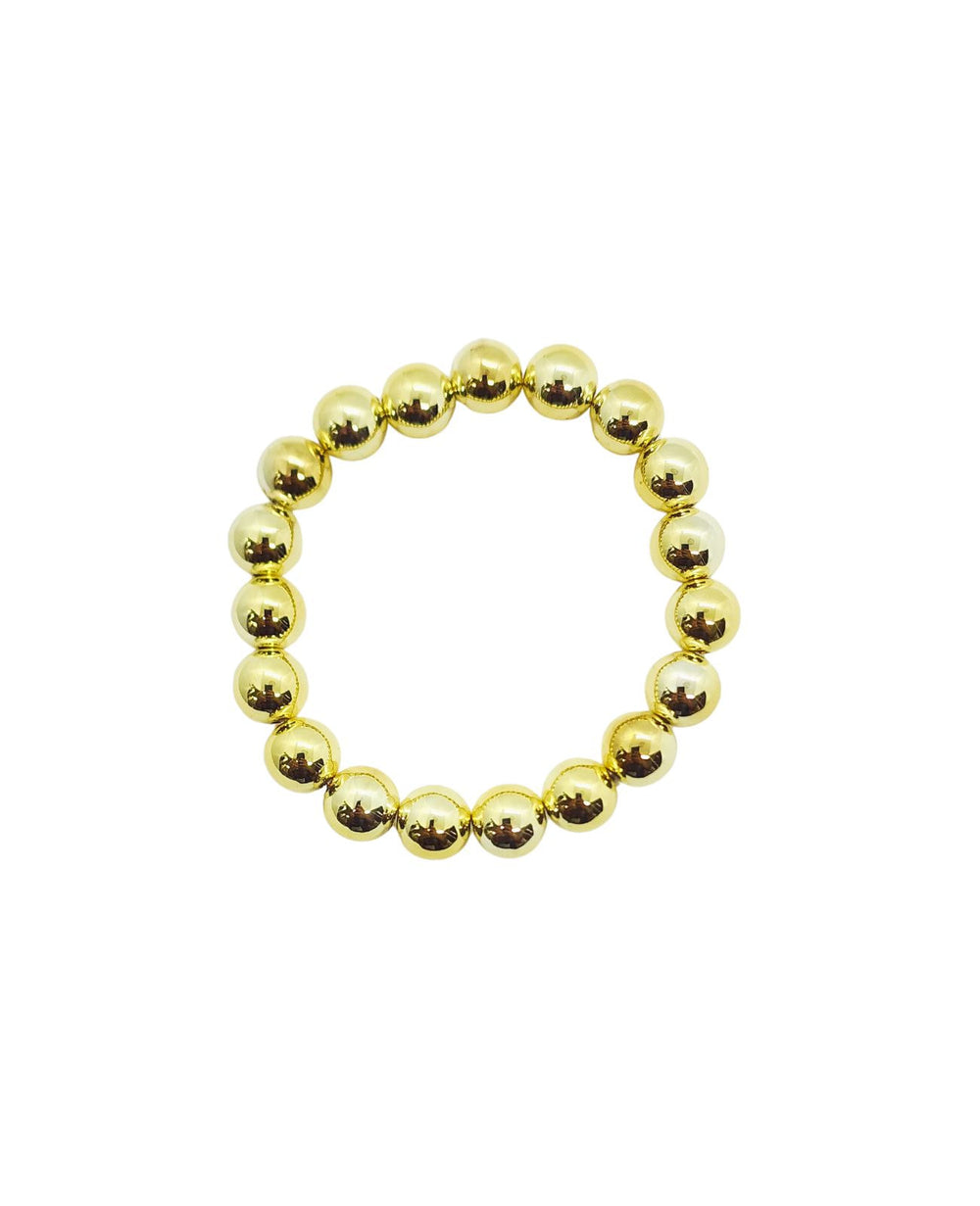 Ms Allure Expanding Gold Bracelet — gold-tone stainless steel bracelet with an elegant, feminine finish.