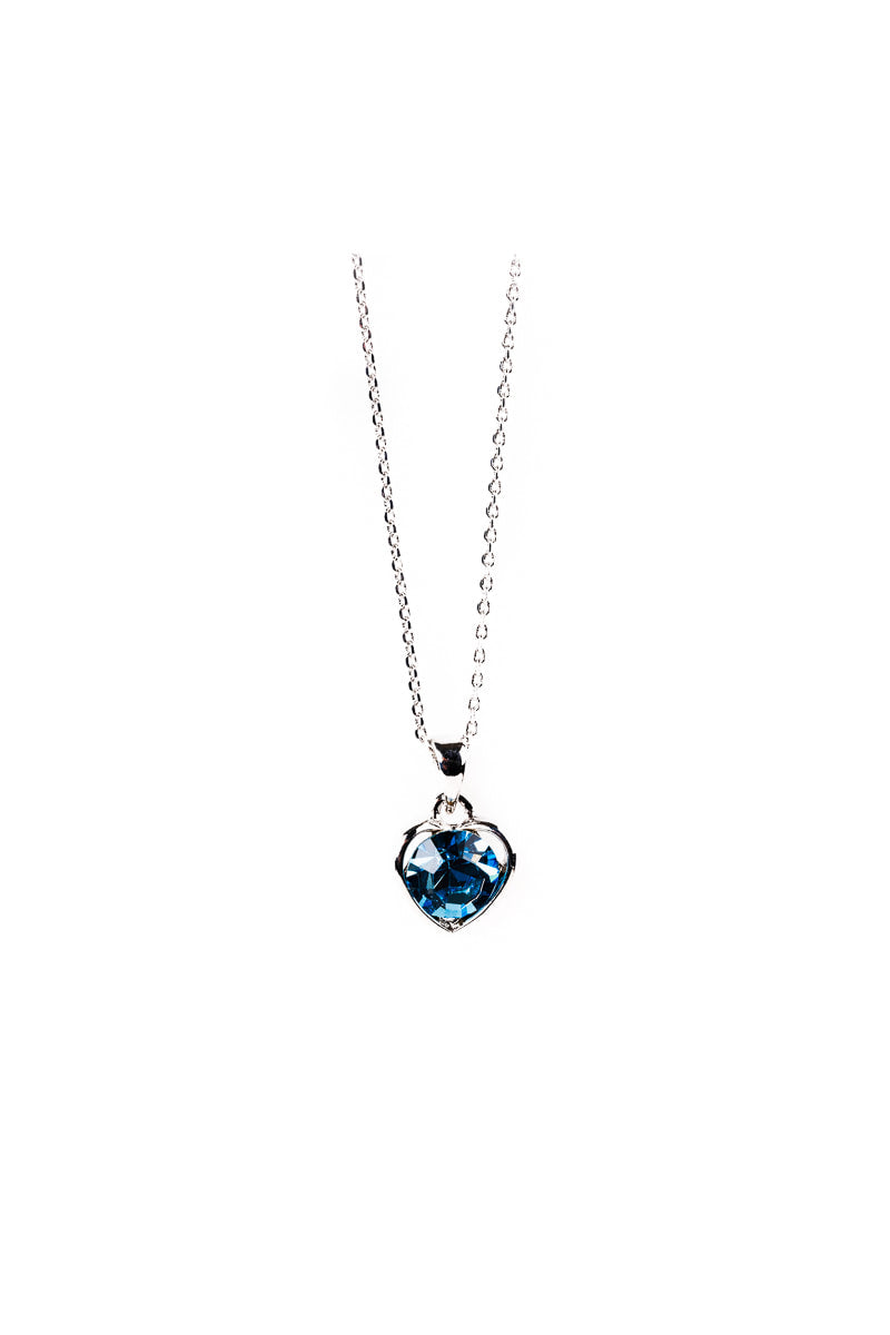 Ms Allure Feeling the Love Necklace — silver-tone Austrian crystal necklace with an elegant, feminine finish.