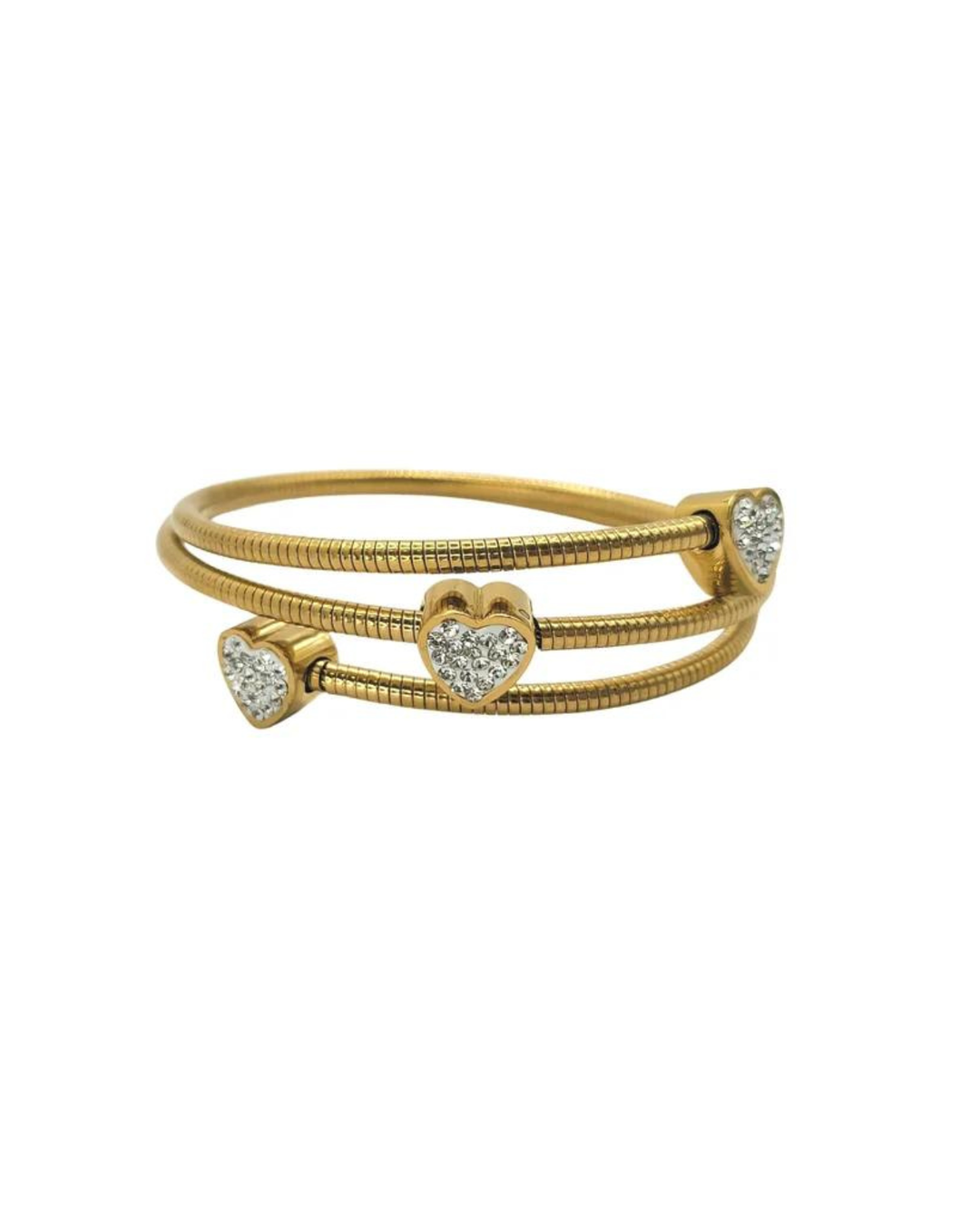 Ms Allure Wrapped In Love Bracelet — rose-gold tone cubic zirconia bracelet with an elegant, feminine finish.