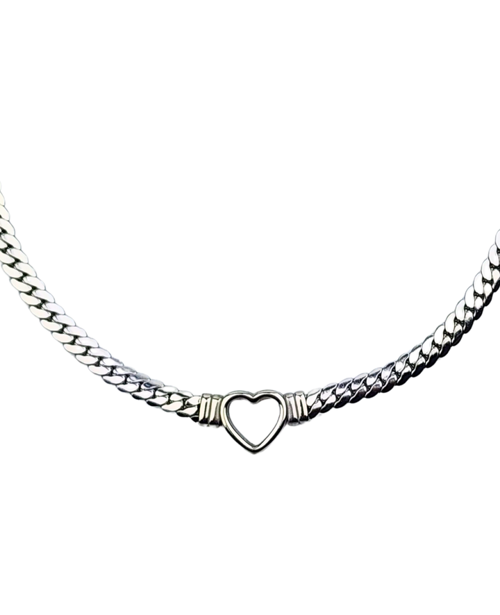 Ms Allure Unbroken Heart Necklace — gold-tone stainless steel necklace with an elegant, feminine finish.