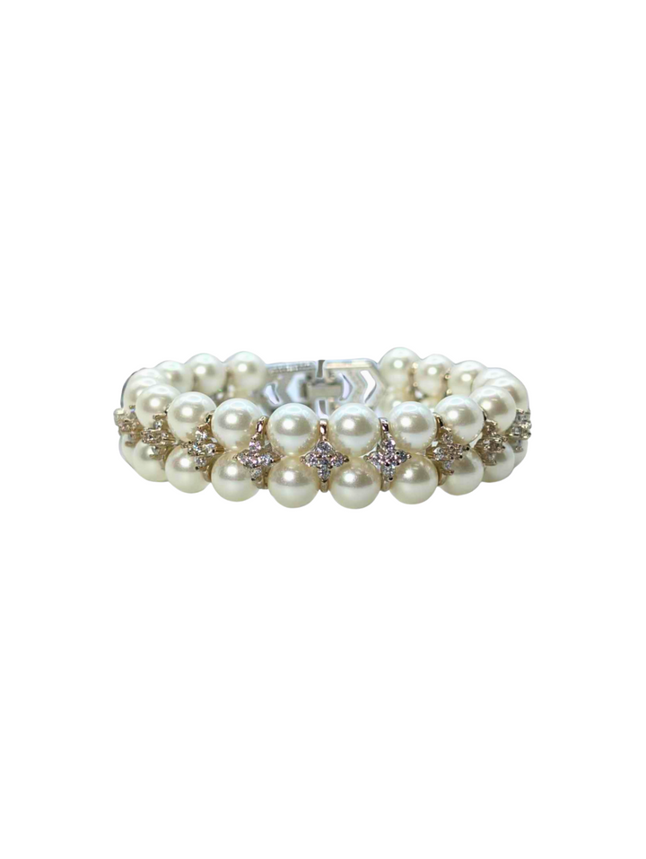 Ms Allure Her Day Bracelet — silver-tone cubic zirconia bracelet with an elegant, feminine finish.