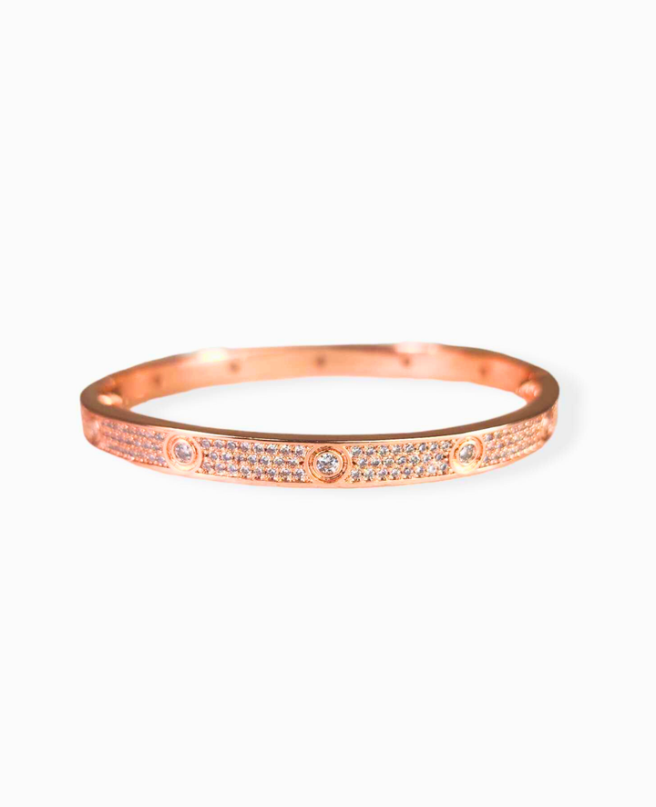 Ms Allure Designer Bracelet — gold-tone cubic zirconia bracelet with an elegant, feminine finish.