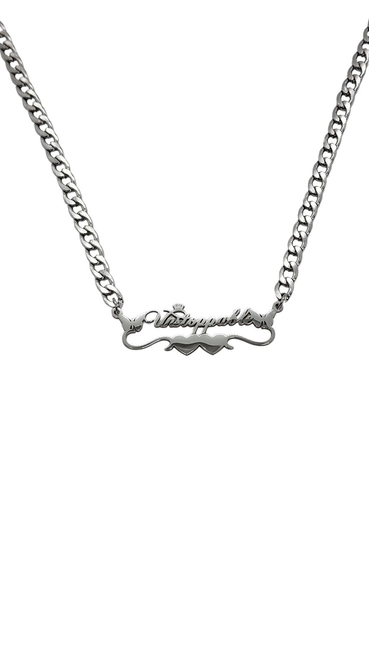 Ms Allure Unstoppable Necklace — rose-gold tone stainless steel necklace with an elegant, feminine finish.